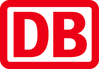 DB - Deutsche Bahn logo in rot als Referenz zu der Zusammenarbeit mit der CDS